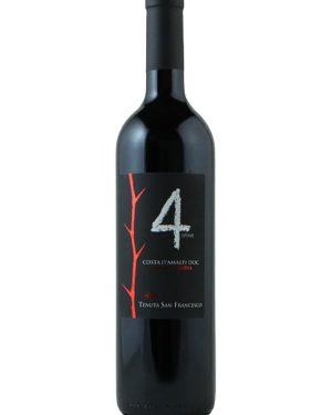 Vino rosso pregiato "4 Spine" della Tenuta di San Francesco