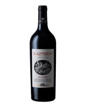 Bottiglia di vino Kapnios Aglianico di Masseria Frattasi venduta da Corner Shop Sorrento