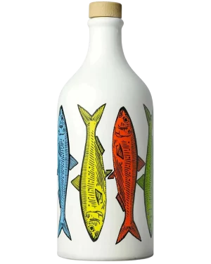 Orcio Sardine in ceramica decorata con olio extravergine di oliva Muraglia